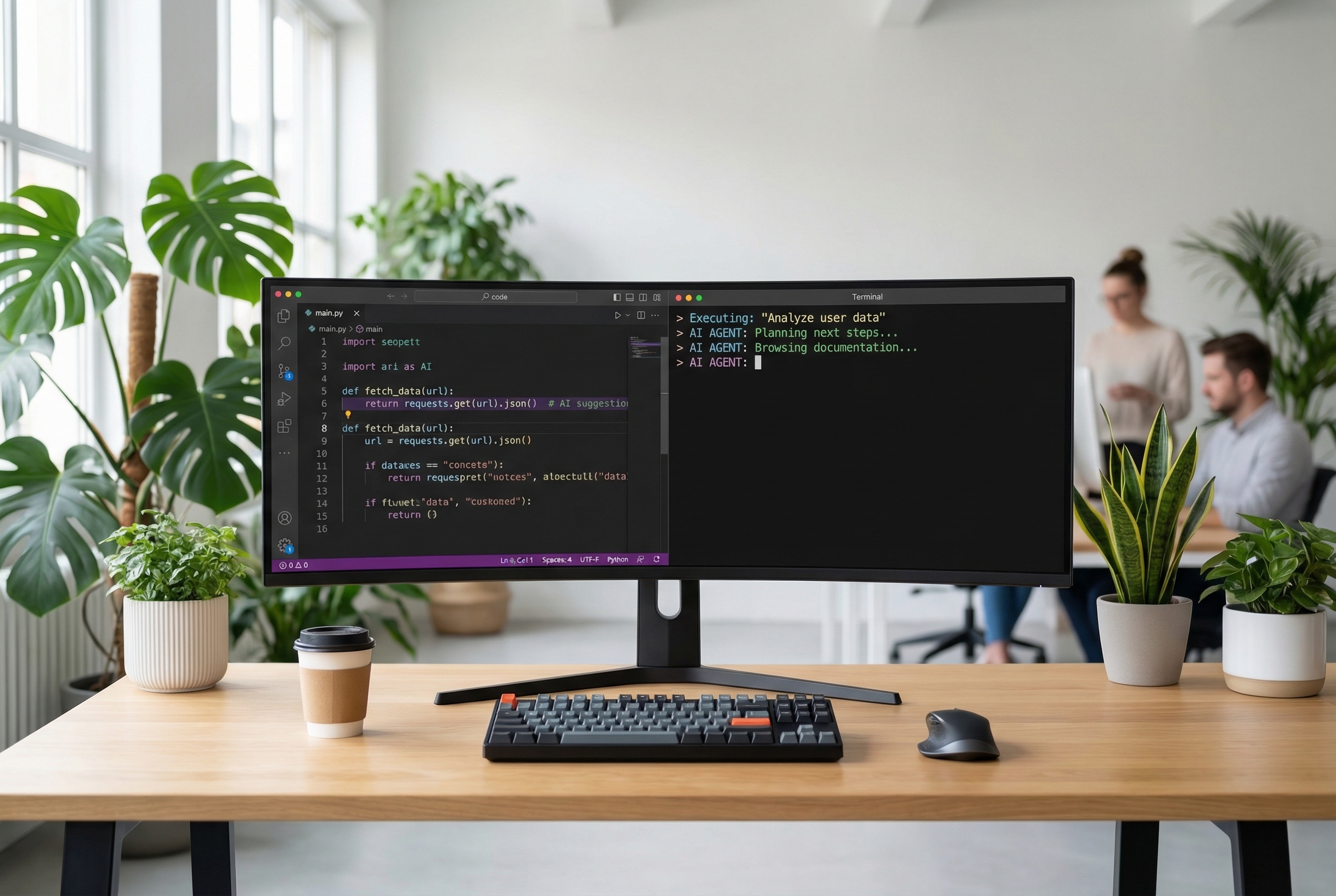 Comparison of different AI coding interfaces