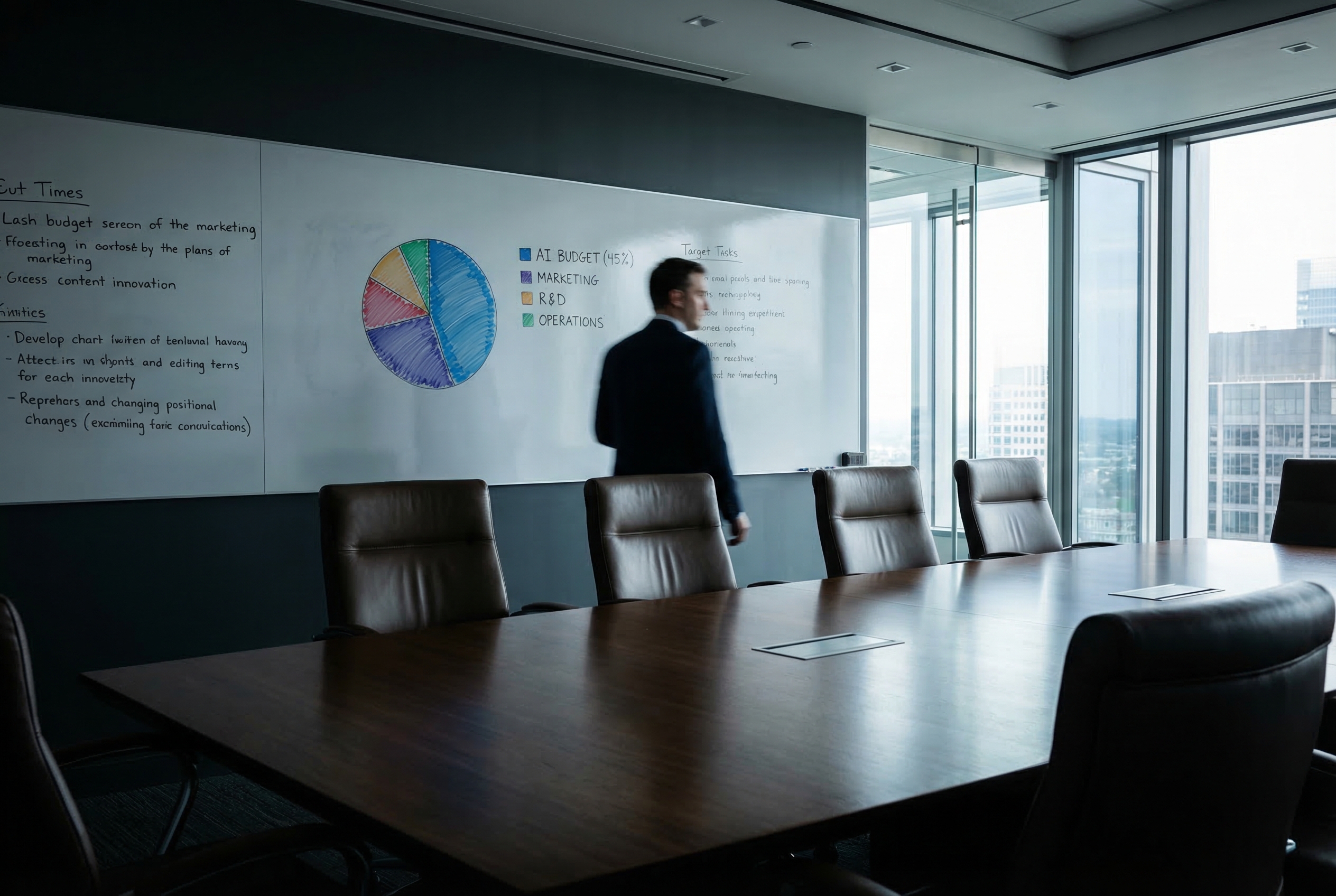 Budget allocation boardroom